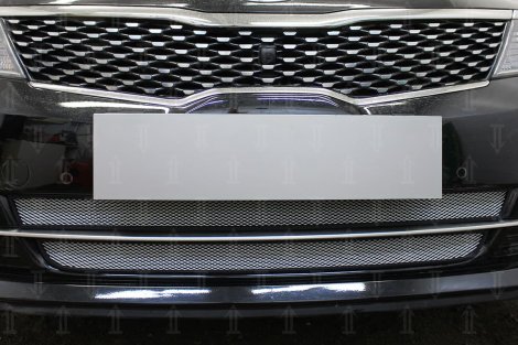 Защитная сетка радиатора ProtectGrille для KIA Optima GT/GT-Line (2015-н.в. Хром)