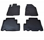 Ковры салонные полиуретан "NorPlast" для Chevrolet Captiva (2006-2011) черные
