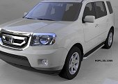 Пороги алюминиевые (Ring) для Honda (Хонда) Pilot