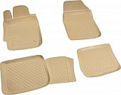 Ковры салонные полиуретан "NorPlast" для Toyota Camry II (бежевый)