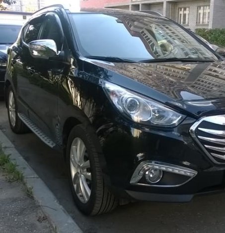 Пороги BMW style интегрированные для Hyundai ix35