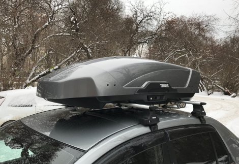 Багажник Thule WingBar на аэродинамических дугах для Nissan Tiida седан (2004-2015)