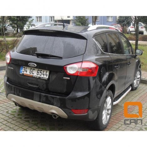 Пороги алюминиевые (Alyans) для Ford Kuga (2008-2012)