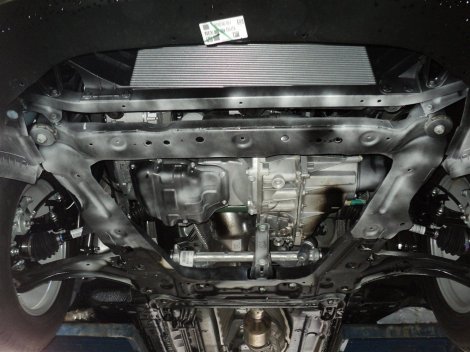 Композитная защита картера и КПП АВС-Дизайн для Nissan X-Trail (2007-2014)