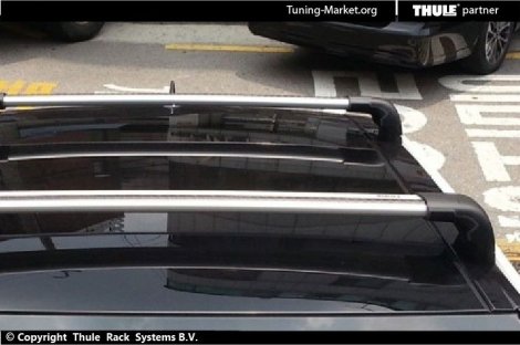 Багажник Thule WingBar Edge на интегрированных дугах для Mercedes-Benz E-class (W212) 2009-2015