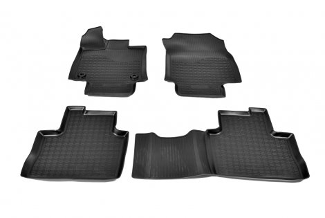 Ковры салонные полиуретан "NorPlast" для Toyota RAV4 АКПП (2019-н.в.) черный