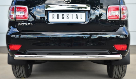 Защита заднего бампера D76 (дуга) "RUSSTAL" для Nissan Patrol