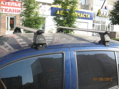 Багажник LUX на аэродинамических дугах для Hyundai Getz 5-дв хетчбэк (2002-2011)