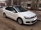 Багажник LUX на аэродинамических дугах для Volkswagen Polo седан (2010-2020)