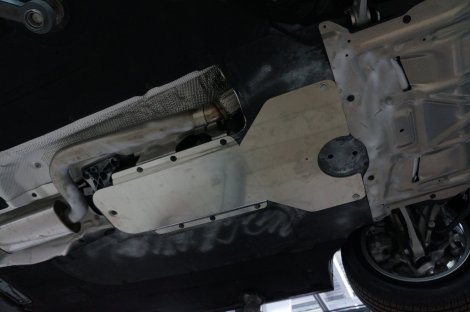 Алюминиевая защита АКПП АВС-Дизайн для BMW 5-Series (2010-2017)