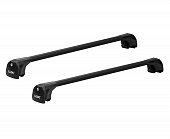 Багажник LUX Scout на черных аэродинамических дугах для Hyundai Santa Fe (2019-2023)
