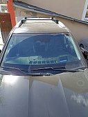 Багажник Turtle Tourmaline V1 Black на аэродинамических дугах для Kia Mohave (2020-н.в.)