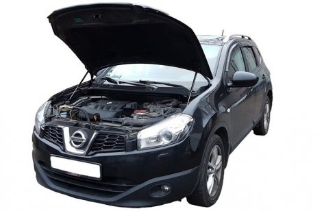 Газовые упоры (амортизаторы) капота Autoinnovation для Nissan Qashqai (2006-2013)