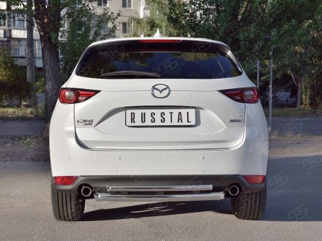 Защита заднего бампера Russtal для Mazda CX-5 (2017-н.в.)