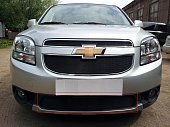 Защитная сетка радиатора AllEst нижняя для Chevrolet Orlando (2010-2015 Черная)