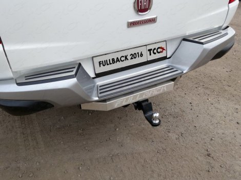 Съемный фаркоп под квадрат 50х50 TCC для Fiat Fullback с надписью