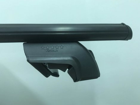 Багажник V-star черный на аэродинамических дугах для Kia Carens (2007-2012)