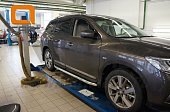 Пороги алюминиевые (Alyans) для Nissan Pathfinder