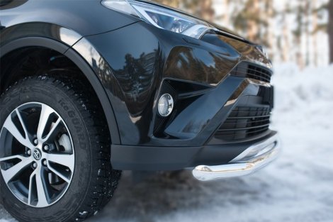 Передняя защита Russtal для Toyota RAV4 (2015-н.в.)