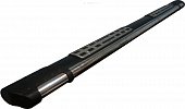 Пороги алюминиевые (Emerald Black) для Toyota Prado 120