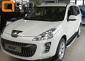 Пороги алюминиевые (Alyans) для Peugeot 4007