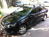 Багажник LUX на прямоугольных дугах для Volkswagen Polo седан (2010-2020)