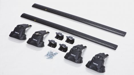 Багажник Turtle AIR-3 Premium Black на аэродинамических дугах для BMW 7-series (2016-2022)