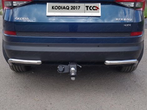 Защита заднего бампера TCC для Skoda Kodiaq