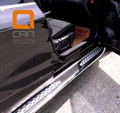 Пороги алюминиевые (Zirkon) для Kia Sportage