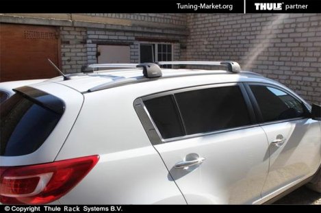 Багажник Thule WingBar Edge на интегрированных дугах для Kia Sportage (2010-2015)