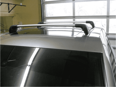Багажник Thule WingBar Edge на интегрированных дугах для Porsche Cayenne (2002-2010)