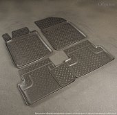 Ковры салонные полиуретан NorPlast для Toyota RAV4 LWB зад (черный)
