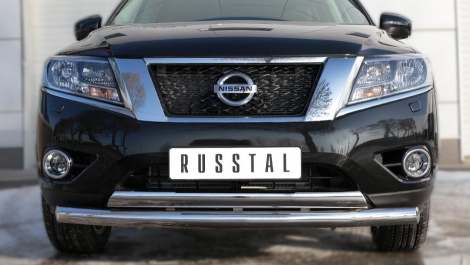 Передняя защита Russtal для NIssan Pathfinder (2014-2015)