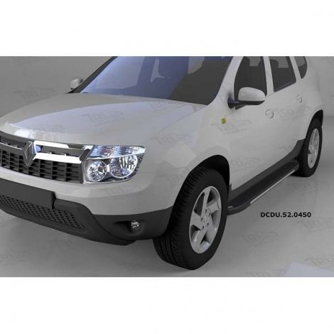 Пороги алюминиевые (Onyx) для Renault Duster