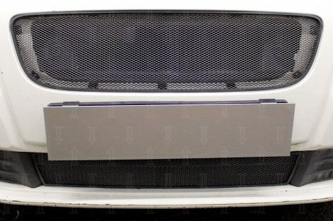 Защитная сетка радиатора ProtectGrille Standart 3D верхняя для Vovlo S40 (2007-2012 Черная)