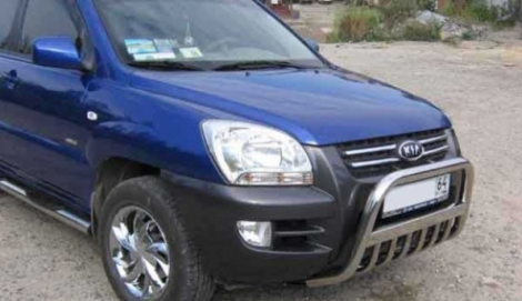 Передняя защита для Kia Sportage (2008-2010)