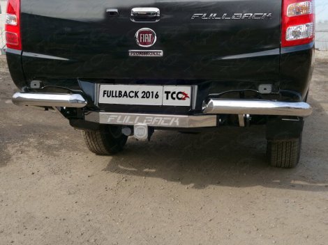 Съемный фаркоп под квадрат 50х50 TCC для Fiat Fullback с надписью