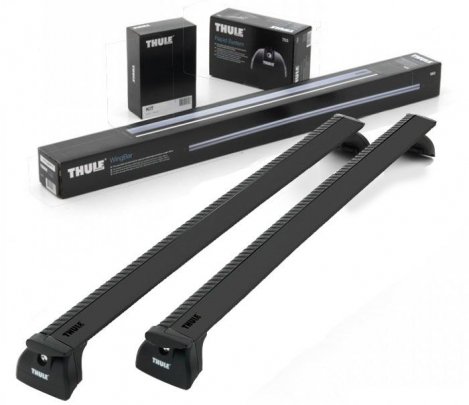 Багажник Thule WingBar Black на аэродинамических дугах для Kia Sorento (2010-2015)