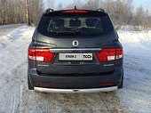 Защита задняя овальная (d=75х42 мм) для SsangYong Kyron