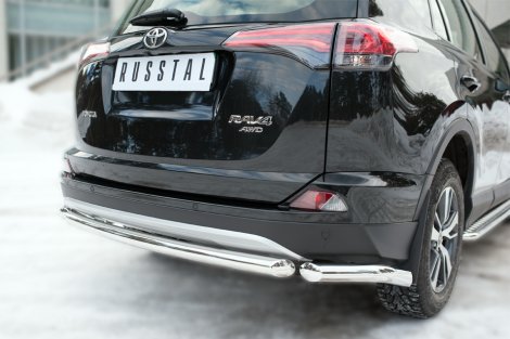 Задняя защита Russtal для Toyota RAV4 (2015-н.в.)