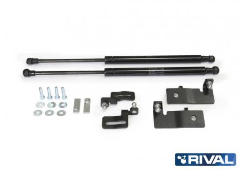 Газовые упоры (амортизаторы) капота Rival для Chevrolet Cruze