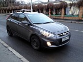 Багажник LUX на аэродинамических дугах для Hyundai Solaris 5-дв хетчбэк (2011-2015)