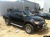 Пороги алюминиевые (Alyans) для Mitsubishi L200