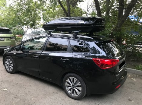 Багажник Thule WingBar Evo на аэродинамических дугах для Kia Ceed универсал (2012-2018)