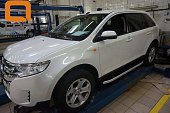 Пороги алюминиевые (Alyans) для Ford Edge