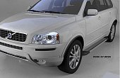 Пороги алюминиевые (Opal) для Volvo XC90