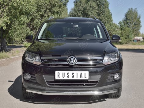 Передняя защита Russtal для Volkswagen Tiguan (2011-2016)