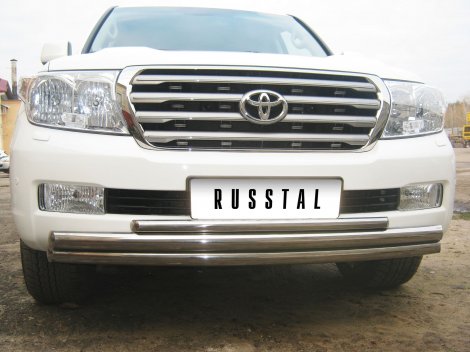 Передняя защита Russtal для Toyota Land Cruiser 200 (2007-2012)