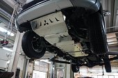 Алюминиевая защита днища АВС-Дизайн для Mitsubishi L200 (2015-2017)