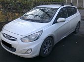 Багажник LUX на прямоугольных дугах для  Hyundai Solaris 5-дв хетчбэк (2011-2015)